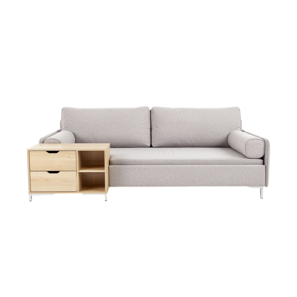 **Tytuł techniczny: Sofa z bocznym stolikiem - nowoczesny design i funkcjonalność**